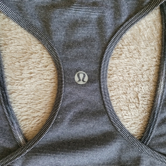 Lululemon Cool Racerback Mini Pop Stripe Black Heathered Slate - Picture 8 of 10